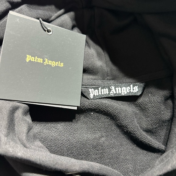 Palm Angels Hong Kong Sprayed Hoodie 'Black' - Picture 7 of 7